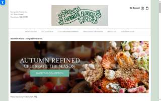 Evergreen Florist website