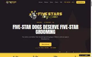 Five Star Dog Salon website
