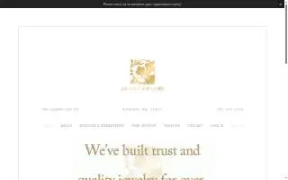 Musto Jewelers website