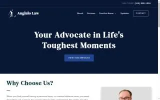 Angiulo Law website