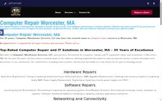 Computer Repair Worcester MA | Computer Warehouse Services, LLC website