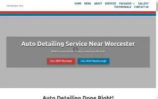 Haddad Auto Detail website
