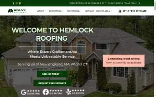 Hemlock Roofing website
