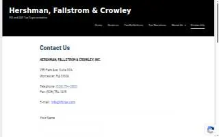 Hershman Fallstrom & Crowley website