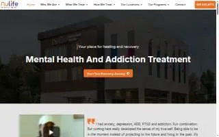 NuLife Behavioral Health: Addiction and Mental Health Treatment In Massachusetts of Worcester website
