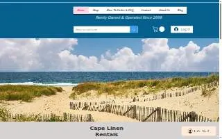 Cape Linen Rentals website
