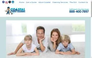 Coastal Carpet Cleaning of Yarmouth website