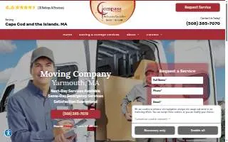 Compass Moving & Storage website