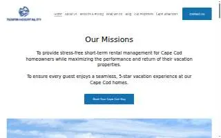 Tuxfin Hospitality LLC website