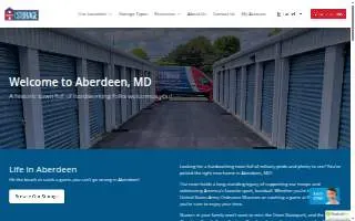 Hardy's Self Storage website