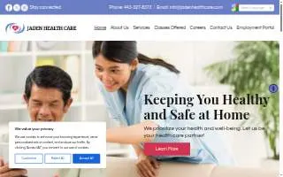Jaden Health Care llc website