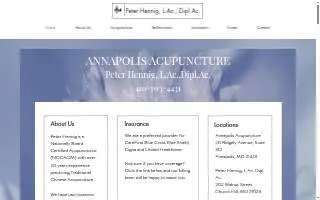 Annapolis Acupuncture website