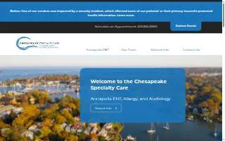 Annapolis ENT Associates website