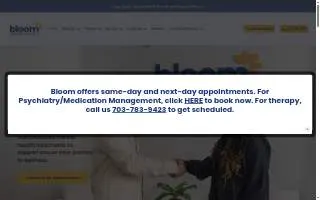Bloom Health Centers - Annapolis website