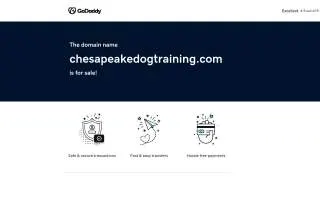 Chesapeake Dog Training, LLC of Annapolis website