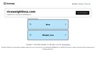 Rivas Medical Weight Loss of Annapolis website