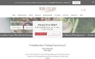 Wine Cellars of Annapolis website