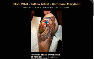 DAVE WAH - Tattoo Artist - Baltimore Maryland website