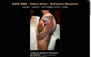 DAVE WAH - Tattoo Artist - Baltimore Maryland website