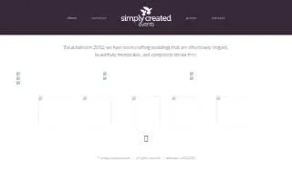 Simply Created Events of Arbutus website