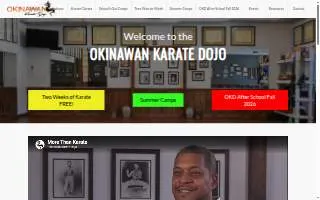 The Okinawan Karate Dojo, Catonsville website