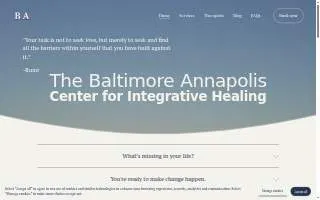 Baltimore Annapolis Center for Integrative Healing website