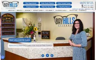 Bay Hills Eye Care website