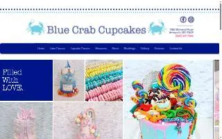 Blue Crab Cupcakes website