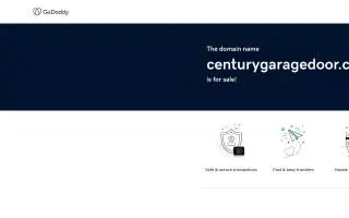 Century Garage Door Repair Service of Arnold website