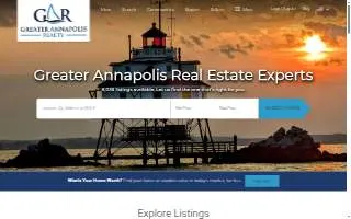 Greater Annapolis Realty website