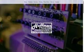 Hoffman Custom Embroidery website