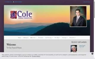 Cole Funeral Services, P.A. of Aspen Hill website