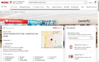 CVS Pharmacy of Aspen Hill website