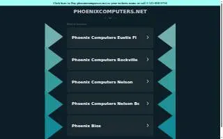 Phoenix Computers of Aspen Hill website