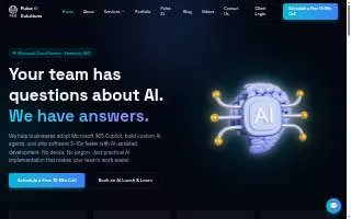 Pulse AI Solutions website
