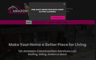 1st Amazon C.S.LLC/ Roofing & More website