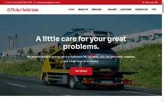 A&A towing and roadside service website