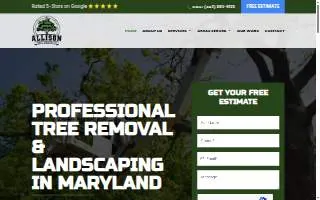 Allison Tree & Landscaping of Baltimore website