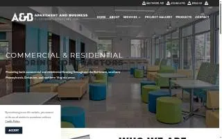 Apartment and Business Flooring Systems website