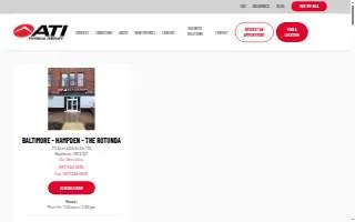 ATI Physical Therapy of Baltimore website