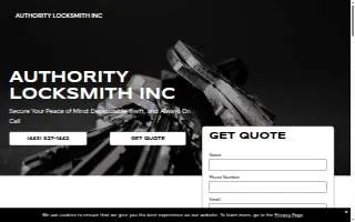 Authority Locksmith Inc website
