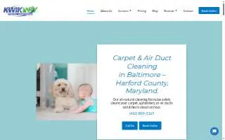 Baltimore Kwik Dry Total Cleaning website