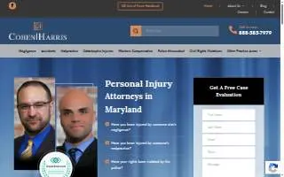 Baltimore Law Firm Cohen | Harris website