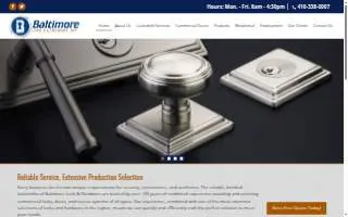 Baltimore Lock & Hardware, Inc. website