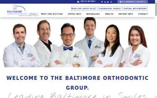 Baltimore Orthodontic Group of Ellicott City website