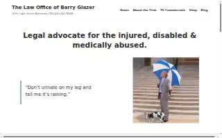 Barry R Glazer Law Office website