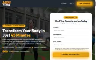 BeMore Boot Camp website