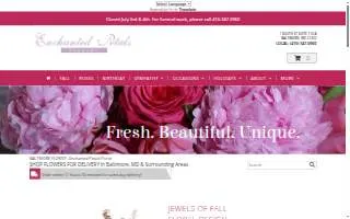Enchanted Petals Florist website