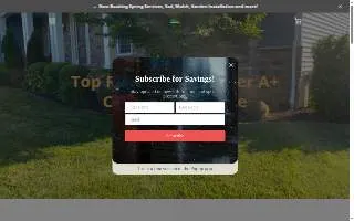 Fall Green Lawn Services website