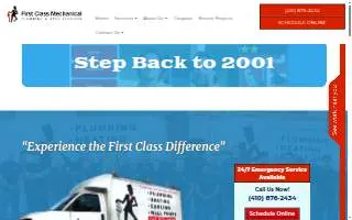 First Class Mechanical of Baltimore website